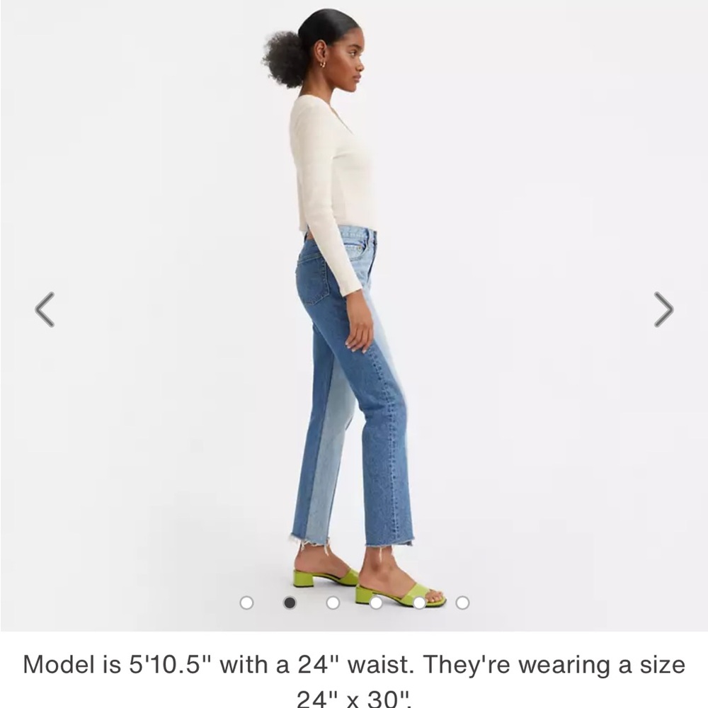 Levi’s 501 spliced two toned jeans - Picture 4 of 12